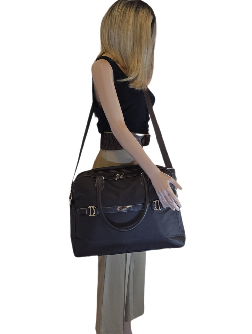 Chaps Richmond Park Travel Bag Large Weekender Tote, Laptop/Luggage Sleeve - Picture 12 of 14